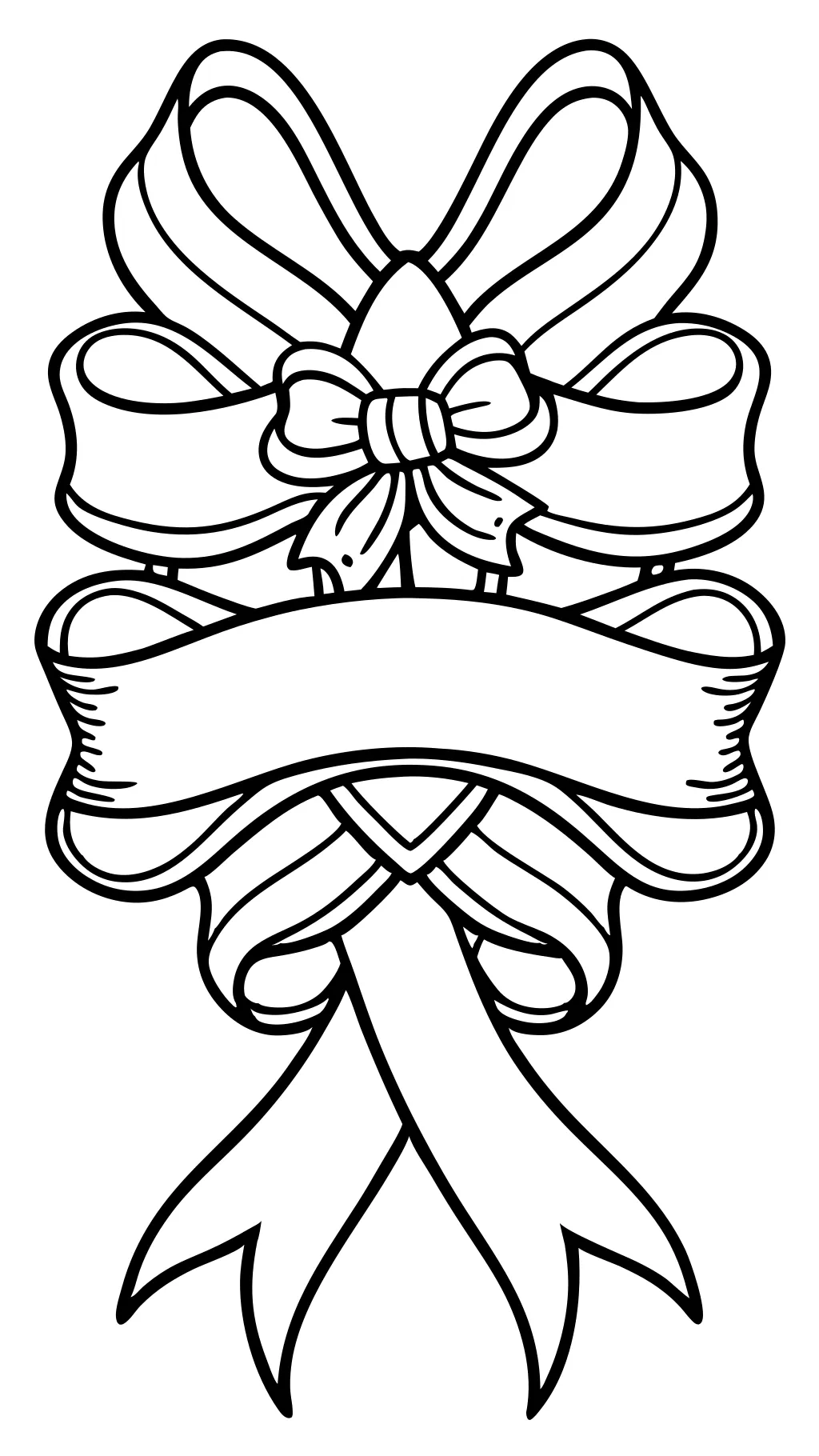 coloring pages of ribbons